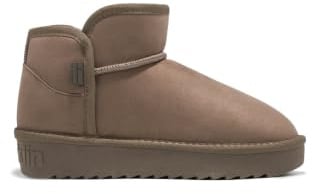 D.Franklin Stivali Australiani da Donna Nordic Low Basic in Marrone Crema - Stivali da Donna - Moda Casual - Taglia (36) - Modello nordic-low-basic