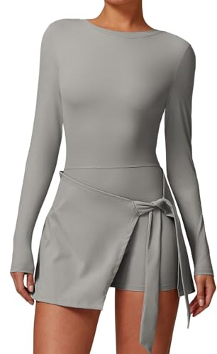 XDSP Tenniskleid Damen Golfkleid mit Integriertem Shorts Ärmellos Sportkleid Trainingskleid Sommer Kurz Jumpsuit Kleid Tennis Outfit Damen Weich Sport Tennis Tank Dress Jogging Workout Gym Fitness