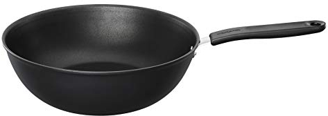 Fiskars Wok, Ø 28 cm, Für alle Kochfelder geeignet, Aluminium, Functional Form, Schwarz, 1027705