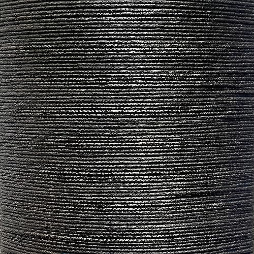Waxed Cotton Cord 1mm,10m Jewellery Making & Bracelet Necklace Craft (1. BLACK)