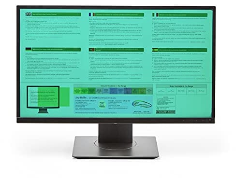 Crossbow Education 24-Inch Widescreen Monitor Overlay - Dyslexia and Visual Stress Friendly (Jade)