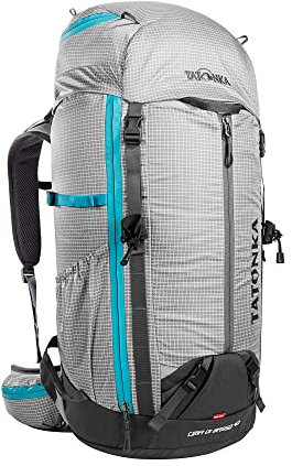 Tatonka Cima di Basso 40L RECCO - Leichter Kletterrucksack mit Helmfach, RECCO-Notfall-Reflektor und 40 Liter Volumen (grey)