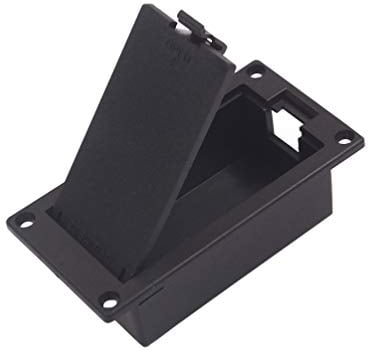 Healifty 9V Batteriefachhalter für Aktivgitarren Bass Pickup Batteriefach für Gitarren Pickup Cover