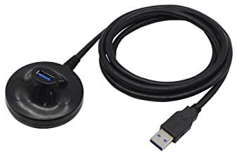 PNGKNYOCN USB 3.0 Cable de Extensión con Base USB 3.0 Extensor Tipo A Macho a Hembra Cable de Transferencia de Datos 5Gbps para USB Flash Drive, Lector de Tarjetas, Disco Duro, Impresora(1.5M)