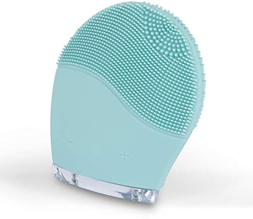 CREATE / FACE WAVE / Gesichtsreinigungsbürste aus Silikon zur Verjüngung der Haut, Massagegerät, für alle Hauttypen, Vibrationstechnologie, blau