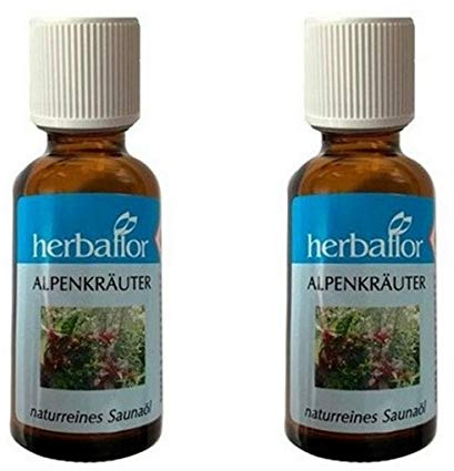 Herbaflor Alpenkräuter Saunaöl Saunaaufguss Saunaduft 2 x 30 ml