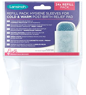 Lansinoh Nachfüllpackung Hygiene-Schutzvliese - 24 Stück - für Lansinoh Wochenbett-Kompresse Kalt & Warm