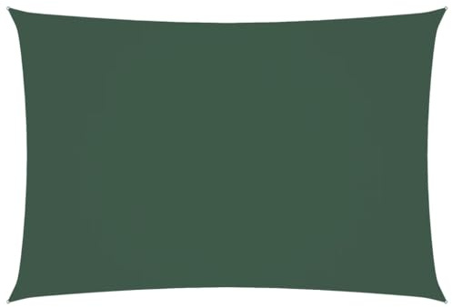 vidaXL Sonnensegel Wasserfest Sonnenschutz Windschutz Sonnendach UV Schutz Garten Terrasse Balkon Oxford-Gewebe Rechteckig 2,5x4,5m Dunkelgrün