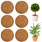 TOPJOWGA Disco de Fibra de Coco, 6 Piezas Estera de Coco, Disco De Mantillo De Coco, Protección de Invierno para Plantas de Maceta, Disco de Protección de Plantas, Protección contra Heladas (20cm)