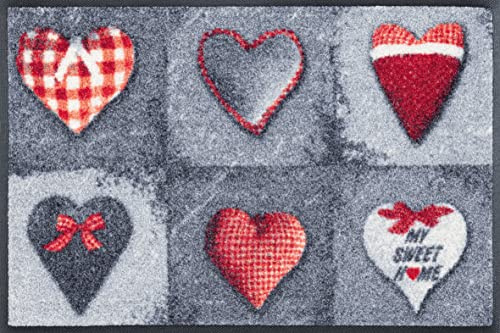 wash+dry Fußmatte My Sweet Home Grey 40x60cm, innen und außen, waschbar