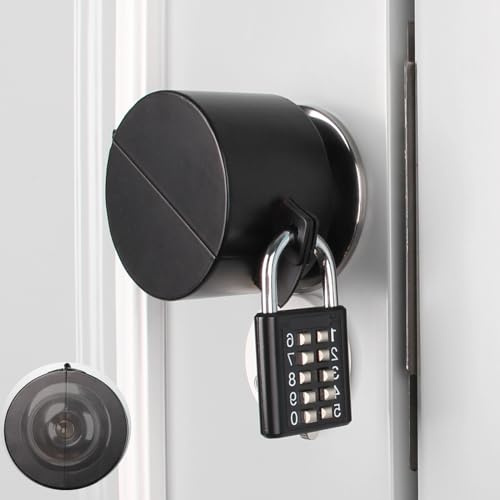 Door Handle Lock, Door Knob Lock Out Device,Cover to Disable The Doorknob/Faucet/Valve, Prevents Turning of Door Knob and Access to Keyhole, Prevents Operating The Knob (Password hanging lock)