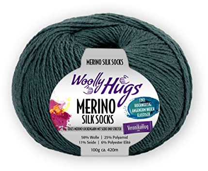 Woolly Hugs Merino Silk Socks ca. 420 m col. 268 100 g