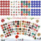 Adventskalender Aufkleber Set, Adventskalender Zahlen Aufkleber, Adventskalender Sticker, Adventskalenderzahlen Etiketten, Zahlen Aufkleber für Weihnachten Basteln und Verzieren