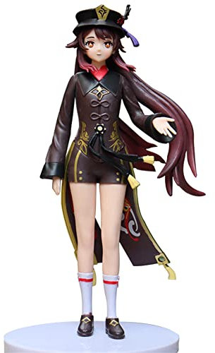 Jiumaocelu Hutao Figur Statue Modell – 20 cm Anime Figur Hu Tao Skulptur, PVC Handmade Collectible Desktop Dekoration Weihnachten Geburtstag Geschenke