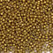 Bala&Fillic Matte Golden Farbe 3mm Perlen zum Auffädeln 3600Stücke/100Gramm,8/0 Glasperlen zur Herstellung Schmuck, Armbändern, Halsketten und Ohrringen (Matte Golden)