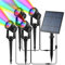 CORESLUX Solarlampen für Außen Garten, RGB Gartenleuchten Solar IP65 Wasserdicht, Farbverändernde Gartenbeleuchtung Solar Außen Solarstrahler Yard Rasen Pfad 4 in 1