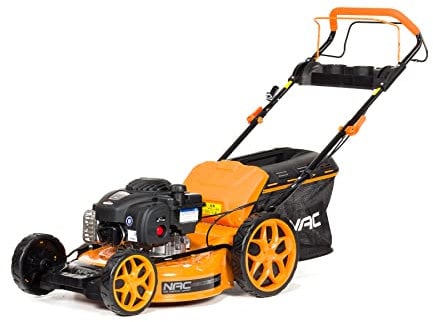 NAC LS46-450E-HSDS-JR selbstfahrender 4-in-1 18/46 cm Benzin-Rasenmäher mit einfach zu startendem 450E Briggs & Stratton Motor