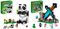LEGO 21245 Minecraft Das Pandahaus Set & 21244 Minecraft Der Schwert-Außenposten Set, Spielzeug mit Creeper, Soldat, Wachkrieger und Skelett-Figuren, Set für Jungen und Mädchen ab 8 Jahren