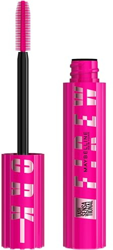 Maybelline Lash Sensational Firework Washable Mascara, Lengthening & Volumizing Mascara for up to 24HR wear, Brownish Black, 1 Count