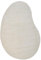 Teppich Viskose Wolle beige einfarbig asymmetrisch strukturiert 160x230cm Masso