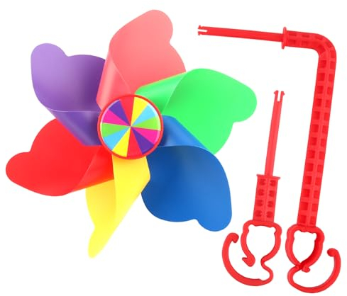 TINGTING Molinillo de viento para bicicleta infantil, molino de viento, molinillo de viento para niños, manillar de flores, rueda de pinwheel para accesorios de bicicleta infantil, triciclos, ruedas,