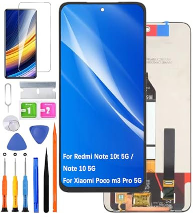 HLYGZX Pantalla original de repuesto para Xiaomi Redmi Note 10t 5G / Note 10 5G, pantalla LCD, para Xiaomi Poco m3 Pro 5G, pantalla LCD, pantalla táctil, digitalizador, kit de piezas de reparación