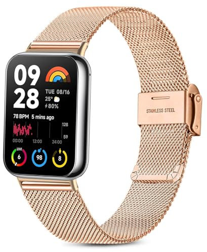 Issinlky Metal band for Xiaomi Watch 8 Pro/9 Pro, Stainless Steel band for Redmi Watch 4/5/6