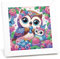 Eule Diamond Painting kinder mit Rahmen-Eule 5D Diamond Art Anfänger Bilder Kinder,Eule Diamant Painting Home Decor Geschenk für Kinder ab 6 Jahren(15x15cm)