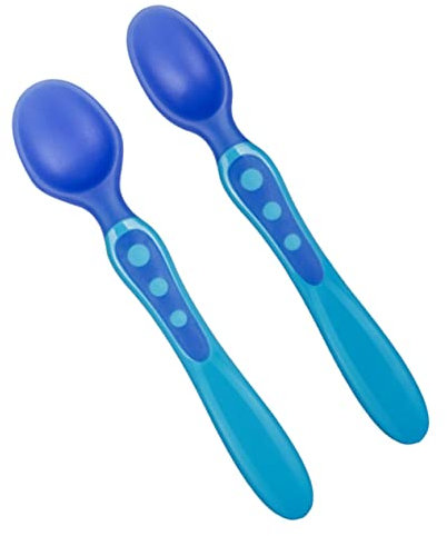 TOYANDONA 2pezzi Cucchiai Termosensibili Per Cucchiai Sicuri Per Alimentazione Con Rilevazione Della Temperatura Accessorio Per Svezzamento