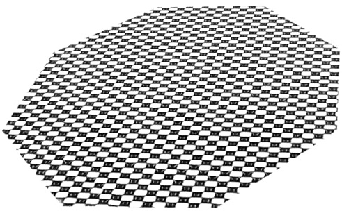 BLACK-CAT Ultralight Antirutschmatte 8Kant 150×150×1,3 mm (1 Stück) – rutschfest, Ultraleicht, zuschneidbar, chemikalien- & temperaturbeständig, für Industrie, Haushalt, Lager & Hobby