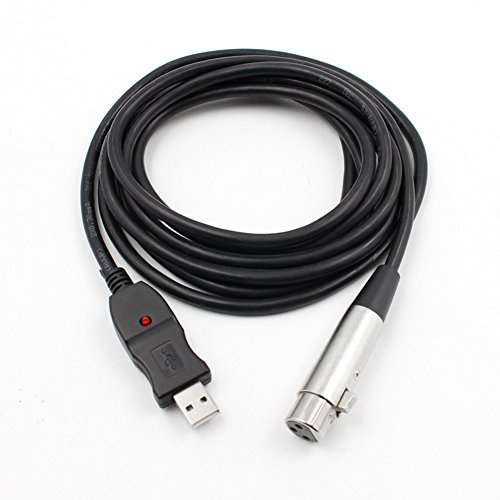 Janasiba USB Stecker auf XLR Buchse Mikrofon USB MIC Link Kabel Neu