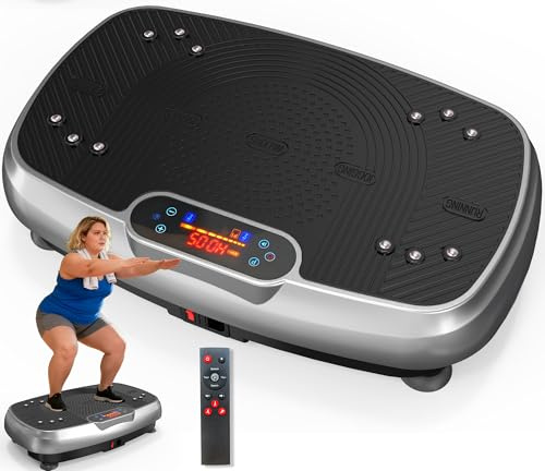 Piastra vibrante, piastra vibrante migliorata con doppi motori per dimagrire, allenamento a tutto il corpo, costruzione muscolare, supporto vibrante, piastra vibrante da 160 kg