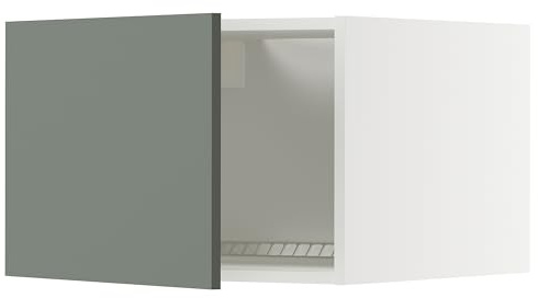 ProTuning METOD Top cabinet for fridge/freezer, white/Nickebo matt grey-green, 60x40 cm