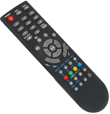 AULCMEET Telecomando di Ricambio applicabile per Changhong TV EF22F888W EF22X718 EF24E868 EF24X718 E19X718 EF22E868 EF42F868S EF42F898S EF42T718D EF46T718D LF22X699 LF24K699H LF24T699