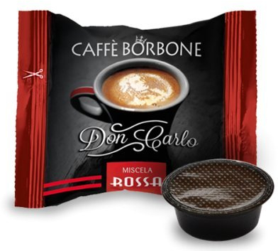 Caffè Borbone Lot de 400 capsules Don Carlo rouges compatibles à ma façon