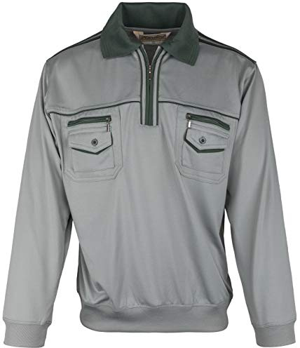 SOUNON Langarm-Poloshirt für Herren Verschieden Muster und Farbe (Gr. M bis 5XL)
