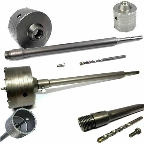 OISE ART STORE Trade Shop - Fresa A Tazza Carotatrice per Muro Pietra da 30 A 160mm + Asta da 60cm SDS Plus -100 Mm -