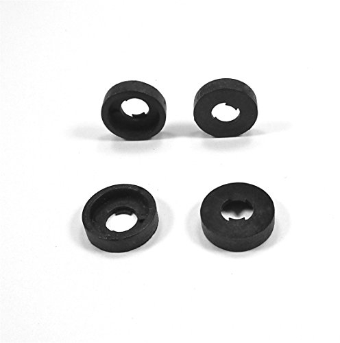 Ajile Rondelle Cilindriche di Finitura in Plastica Poliammide NERO per Vite a Testa Piatta con Filettatura Metrica 3 mm M3 - Confezzione da 50 Pezzi - RCP103x50-FBA