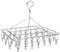 Kereith Home Sock Drying Racks with 30pcs Laundry Pegs Drip Hanger Laundry Clothesline Hanging Rack Metal Clothespins Drying Towels, Underwear, Lingerie, Delicate Bras