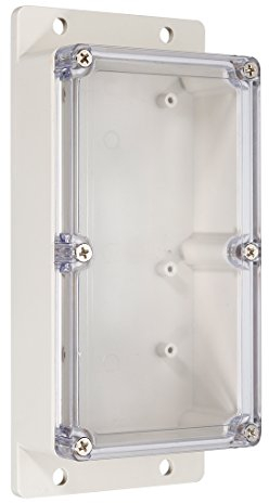sourcing map 158 * 90 * 46mm elektronisches ABS Kunststoff DIY Gehäuse mit klarem Deckel DE