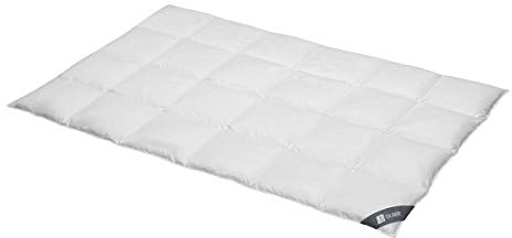Spessarttraum Daunendecke 155x220 cm Ganzjahr warm | 100% Daunen | 910g Füllgewicht | Allergiker geeignet (Nomite) | Oeko-TEX | Made in Germany