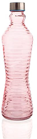 Quid Botella Line Vidrio 1 L, Cristal, Morado
