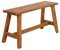 LEBENSwohnART Sitzbank Ranch Antik-Natural Mahagoni ca. L90cm Massivholz Holzbank Flurbank