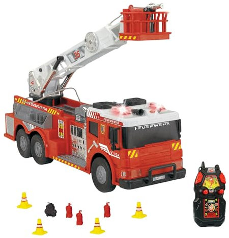 Dickie Toys Dickie 203719022038 Camion de Pompiers radiocommandé 62 cm, lumière et Son, 2 canaux