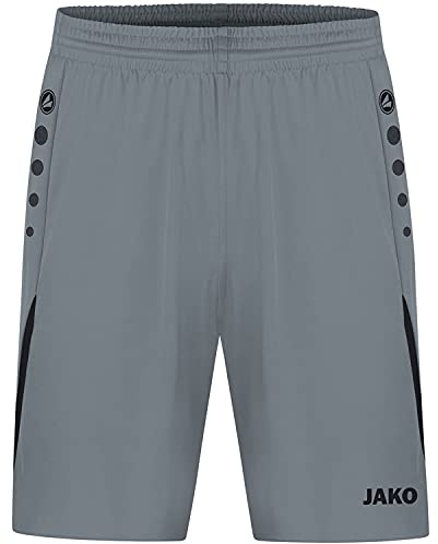 JAKO Challenge - Pantaloni Sportivi Unisex per Bambini, Unisex - Bambini, Pantaloni Sportivi da Calcio., 4421-841, Grigio Pietra/Nero., 164