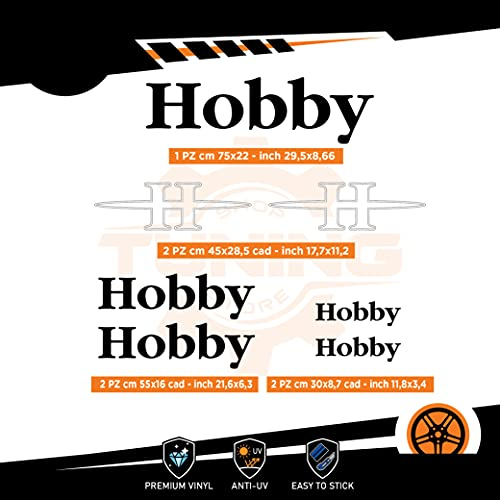 Generico Aufkleber-Set für Wohnwagen Hobby – Version G