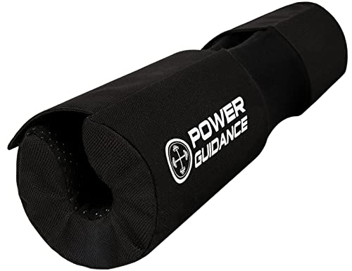 POWER GUIDANCE Langhantel Polster Kniebeugen Barbell Squat Pad Ideal für Squats Lunges Hip Thrusts Gewichtheben mehr Fit 50mm Olympic Bars Viele Farben sind verfügbar (8#Schwarz Klettverschluss)
