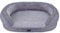 Nobby 61735 Orthopädisches Komfortbett oval AMCA grau; L x B x H: 78 x 62 x 18 cm