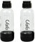 BIBO Lot de 2 bouteilles d'eau gazeuse réutilisables sans BPA - Accessoires de rechange compatibles avec machine à soda pétillante BIBO pour boissons gazeuses gazeuses - Noir