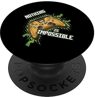 Pc gamer tee for men nothing is impossible gaming stuff men PopSockets Swappable PopGrip